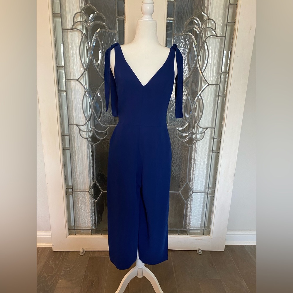 Amanda Uprichard Blue Tailored Jumpsuit